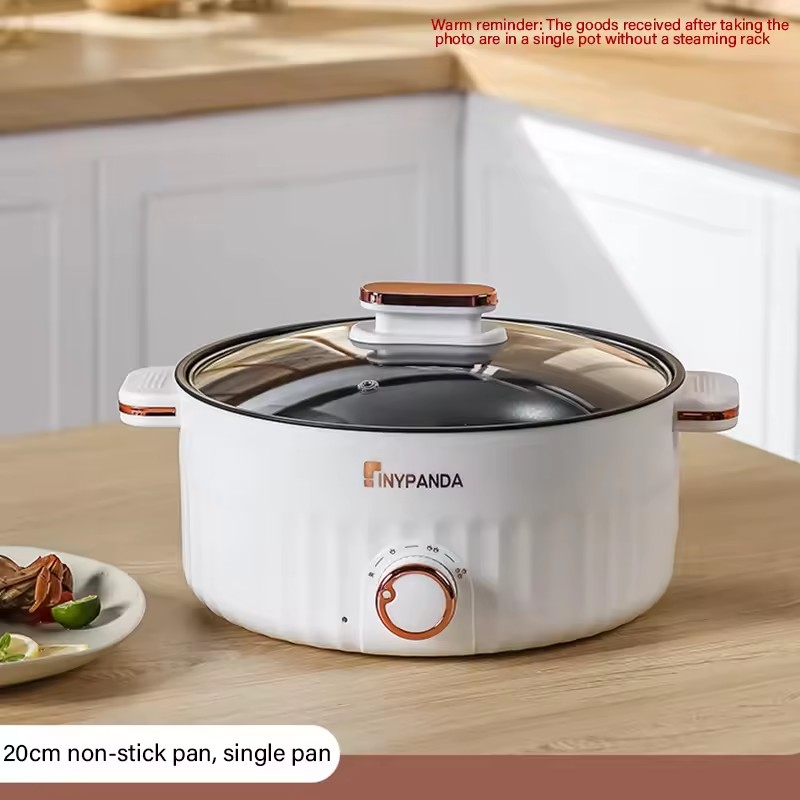 Home Cooking Cookbook - 電気ポータブル多機能調理器 家庭用二層式ホットポット ミニノンスティック調理器具 キッチン家電用