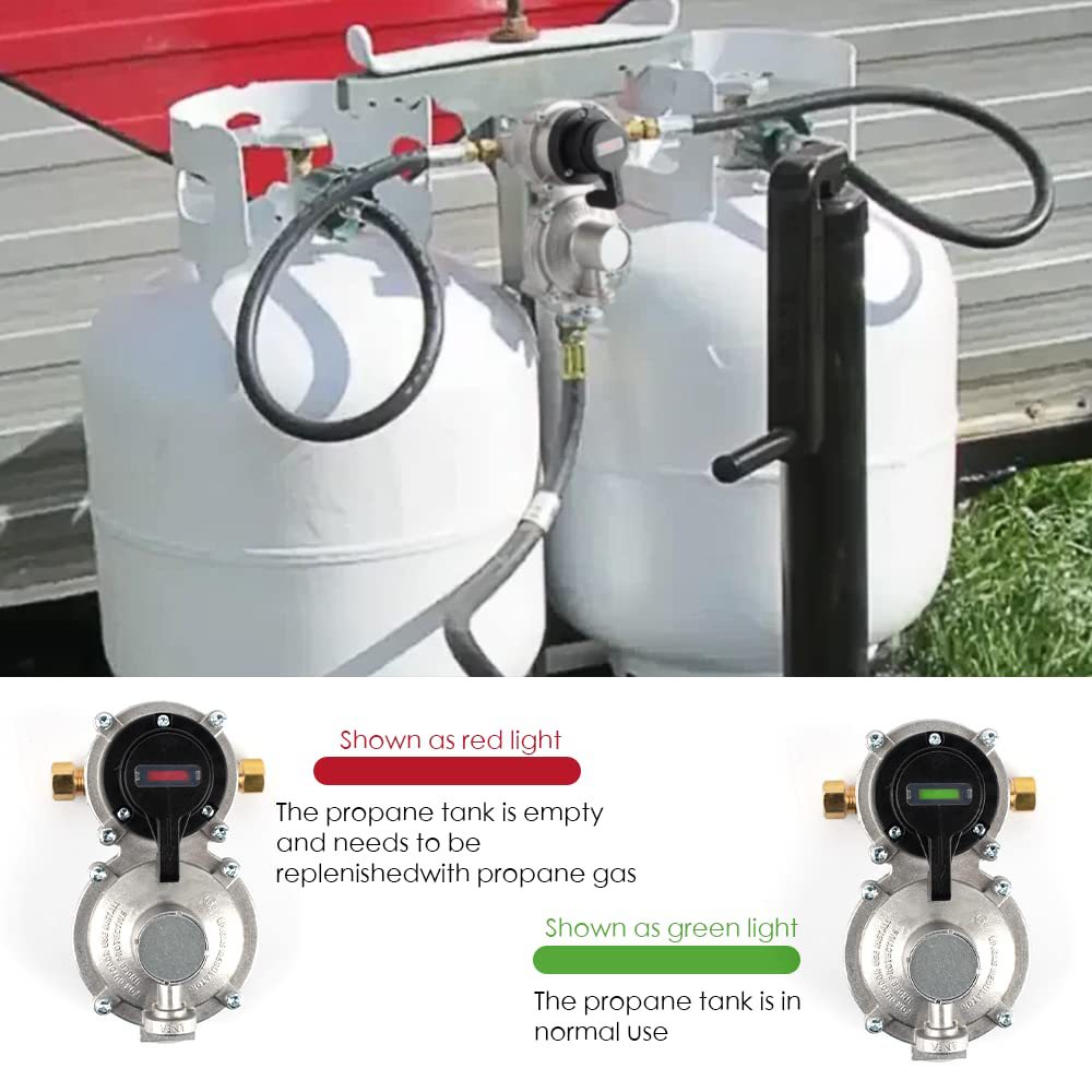 2個入り、2段階自動切替式LPプロパンガスレギュレーター。1 - Home Cooking Gas のレビューと価格
